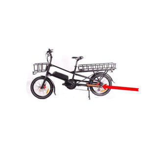 GreenBike Electric Motion Cargo Bike Foot Steppers-Accessories-GreenBike Electric Motion-Right Side View