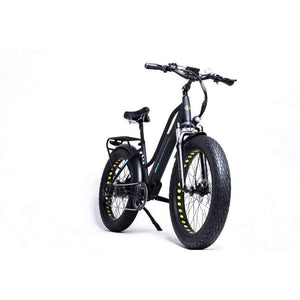 GreenBike Electric Motion EM26 750W Fat Tire Electric Cruiser-Cruiser-GreenBike Electric Motion-Black-Right Side View