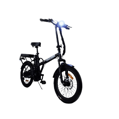 Jager Dune Folding Electric Bike-Commuter-GreenBike Electric Motion-Avocado Green-Right Side View