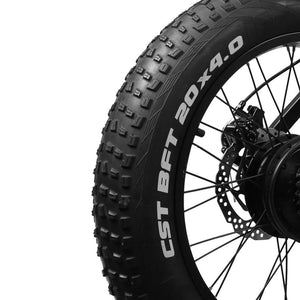 Nakto Discovery 20" Fat Tire Electric Mountain Bike-Mountain-Nakto-Rear Wheel Closeup