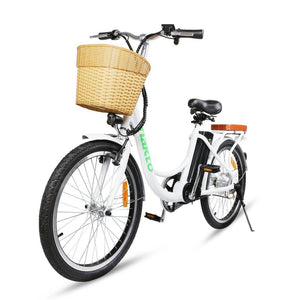 Nakto Elegance Step-Through Electric Bicycle-Step-Through-Nakto-Left Side Front Oblique View