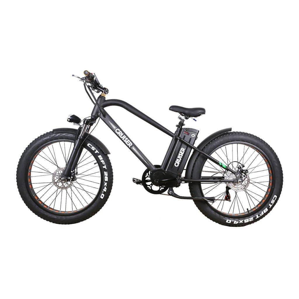 Nakto Fat Tire Super Cruiser Electric Mountain Bike-fat-Nakto-Left Side View