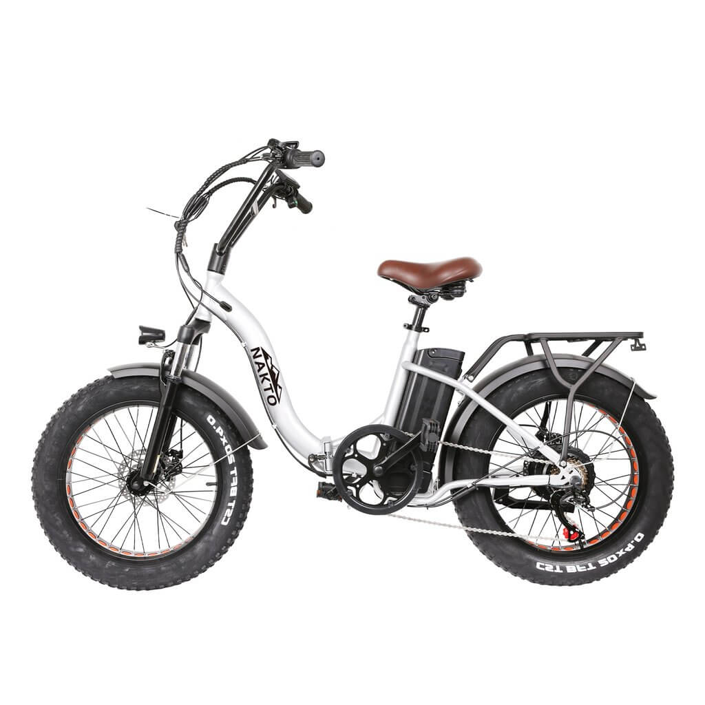 Nakto Folding OX Electric Bike, Black