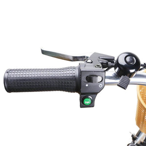 Nakto Men's Camel Cruiser Electric Bike-Cruiser-Nakto-Left Side Handlebar Controls