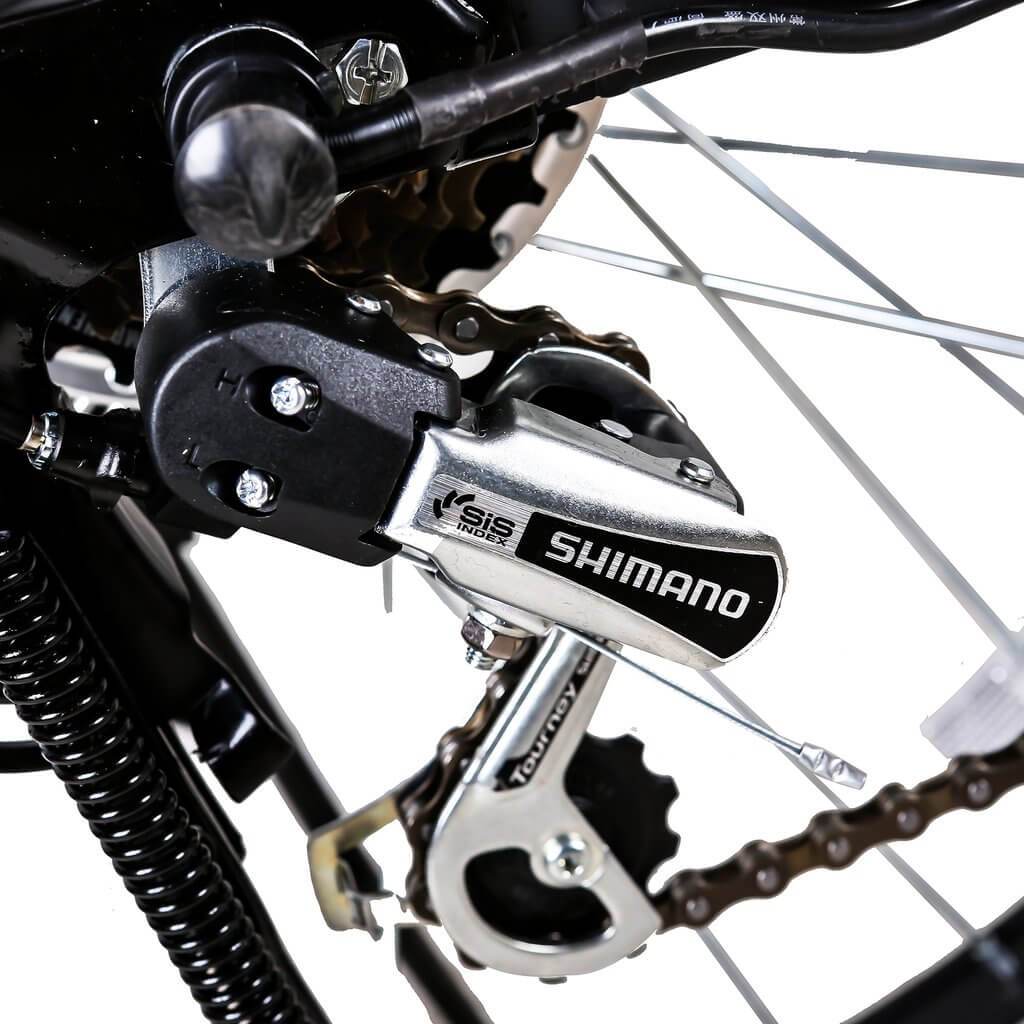 Nakto Men's Camel Cruiser Electric Bike-Cruiser-Nakto-Closeup View of Rear Derailleur