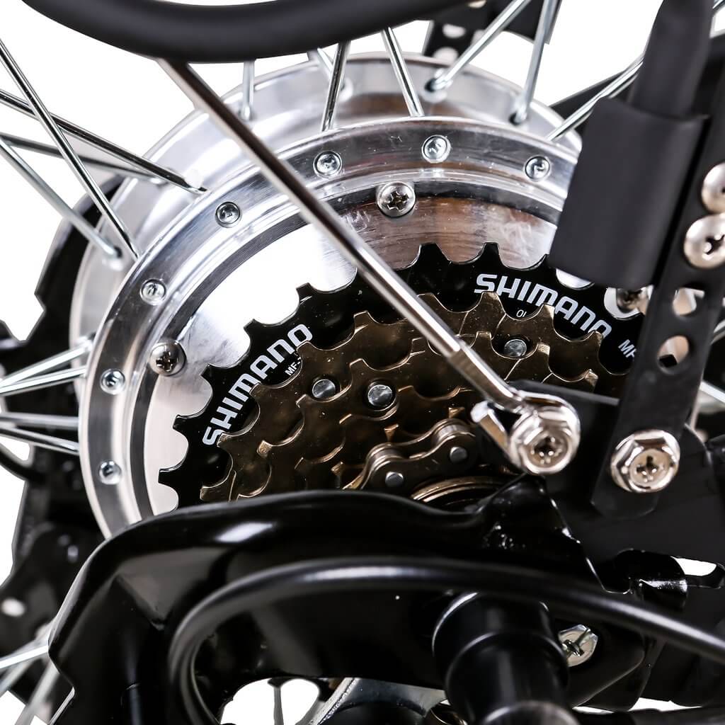 Nakto Men's Camel Cruiser Electric Bike-Cruiser-Nakto-Closeup View of Rear Hub