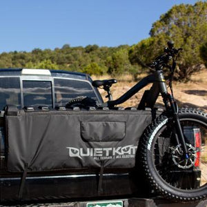 Quietkat STG Pickup Truck Tailgate Pad-Tailgate Pad-QuietKat-Tailgate Pad in Use w/ Bike