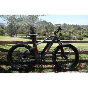 Revi Bikes Predator 500W Fat Tire Commuter eBike-fat-Revi Bikes-Right Side View of Bike Outdoors