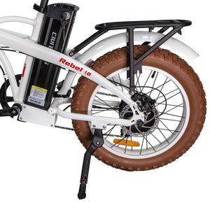 Revi Bikes Rebel 1.0 Rear Rack & Fender Set-Accessories-Revi Bikes-Left Rear Half of Bike