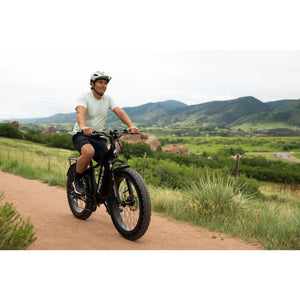 Troxus-Explorer-750W-Fat-Tire-Commuter-Electric-Bike-Commuter-Troxus-Mobility- man riding in ebikes