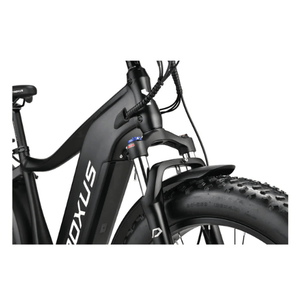 Troxus-Explorer-750W-Fat-Tire-Commuter-Electric-Bike-Commuter-Troxus-Mobility- closeup view 