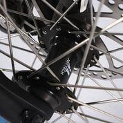 X-Treme Catalina Beach Cruiser Step-Through Ebike-Cruiser-X-Treme-Front Hub Closeup