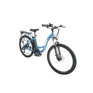 X-Treme-TC-36-Step-Thru-Electric-Bike-Step-Through-X-Treme-Baby Blue-Right Side Front Oblique View