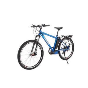 X-Treme Trail Maker Elite Max 36V Electric Mountain Bike-Mountain-X-Treme-Metallic Blue-Left Side Front Oblique View