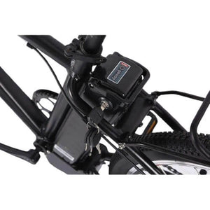 X-Treme Trail Maker Elite Max 36V Electric Mountain Bike-Mountain-X-Treme-Battery Closeup w/ Keylock